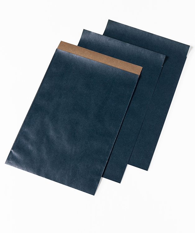 Papieren zakjes 17x25cm  blauw
